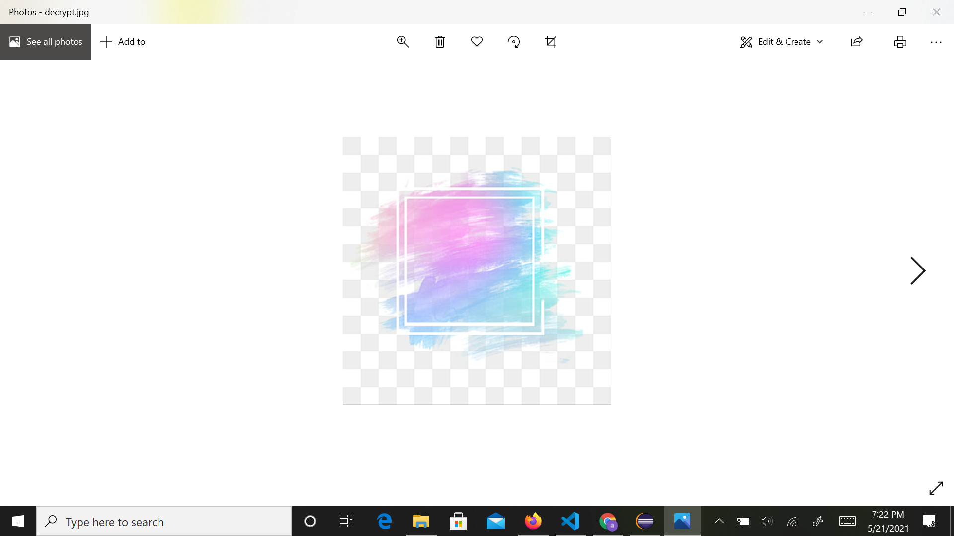 Decrypted Image