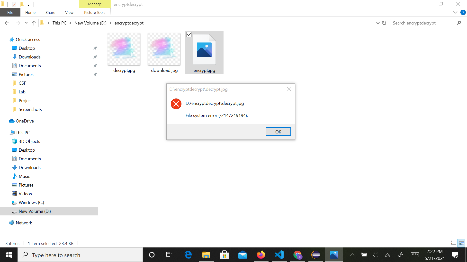 Encrypted Image